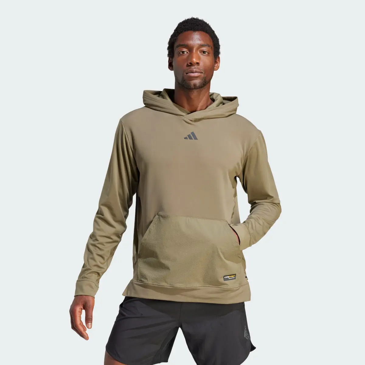 Adidas CORDURA Workout Hoodie. 2