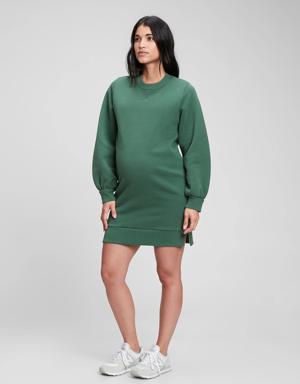 Gap Maternity Sweatshirt Dress green