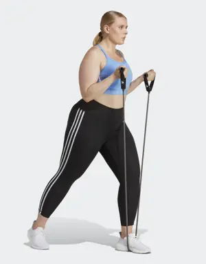Adidas Train Essentials 3-Stripes High-Waisted 7/8 Leggings (Plus Size). 3 Adidas Train Essentials 3-Stripes High-Waisted 7/8 Leggings (Plus Size). 3