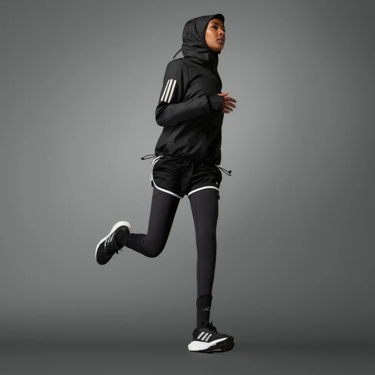 Adidas Own the Run Hooded Running Rüzgarlık. 3