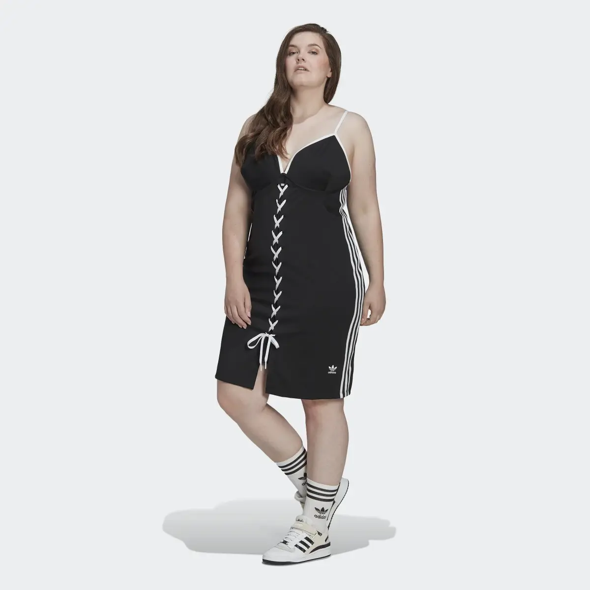 Adidas Always Original Laced Strap Dress (Plus Size). 2