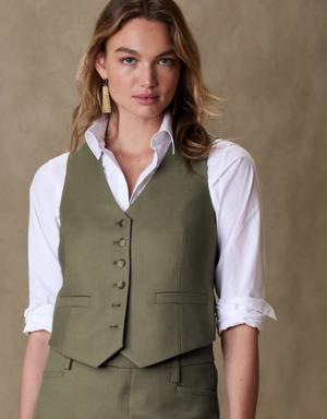 Lido Italian Wool Vest green
