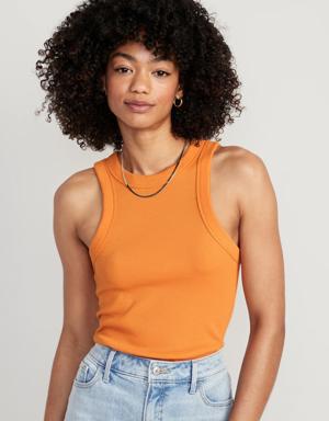 Old Navy Fitted Rib-Knit Tank Top for Women multi