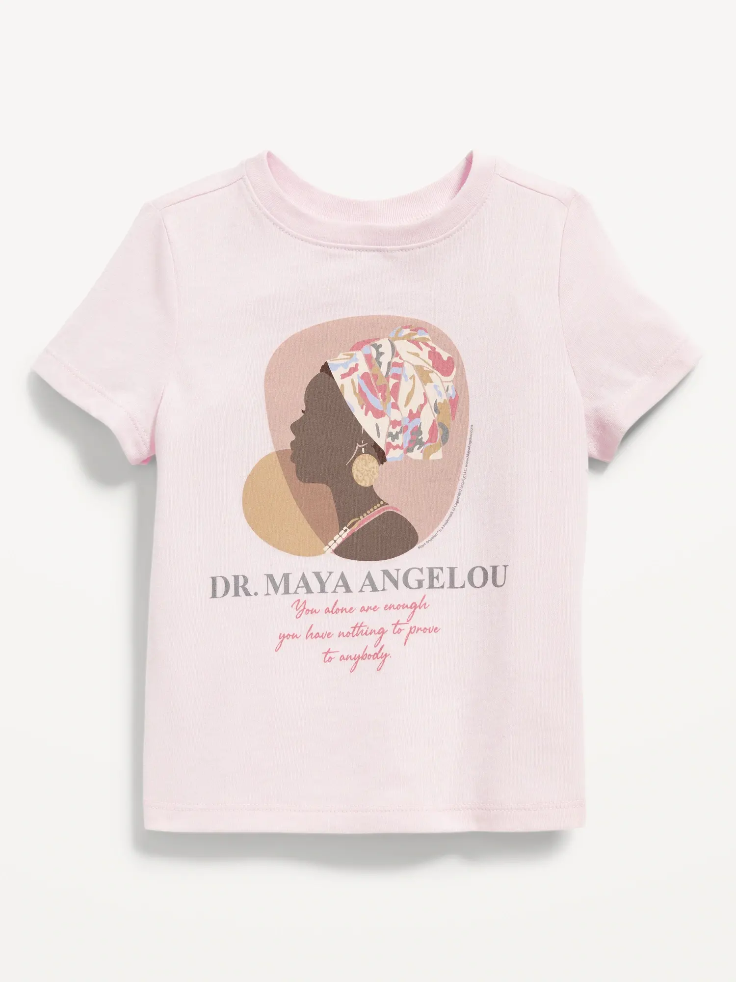 Old Navy Matching Maya Angelou™ Graphic T-Shirt for Toddler pink. 1