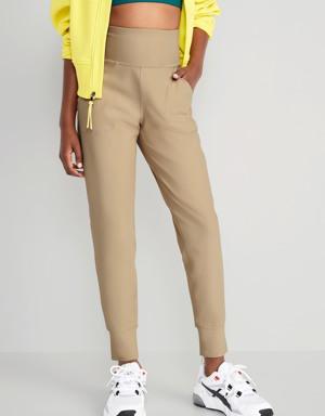 Old Navy High-Waisted PowerSoft 7/8 Joggers for Women brown - 613491212
