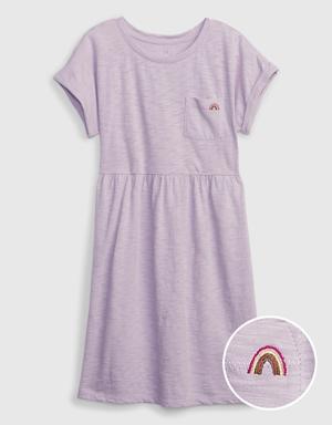 Kids Babydoll Dress purple