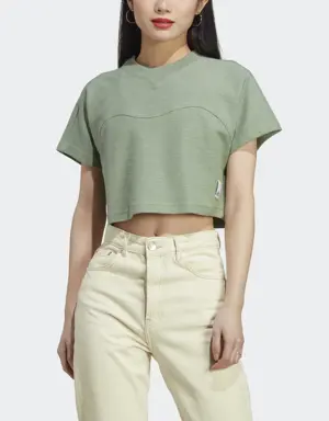 Adidas Lounge Terry Loop Crop Top