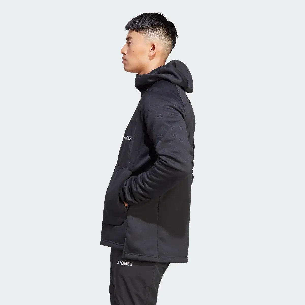 Adidas Terrex Xperior Medium Fleece Hooded Jacket. 3