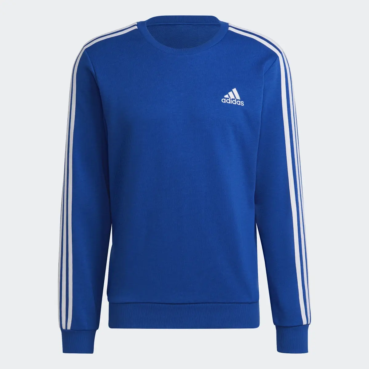 Adidas Essentials French Terry 3-Stripes Sweatshirt. 1