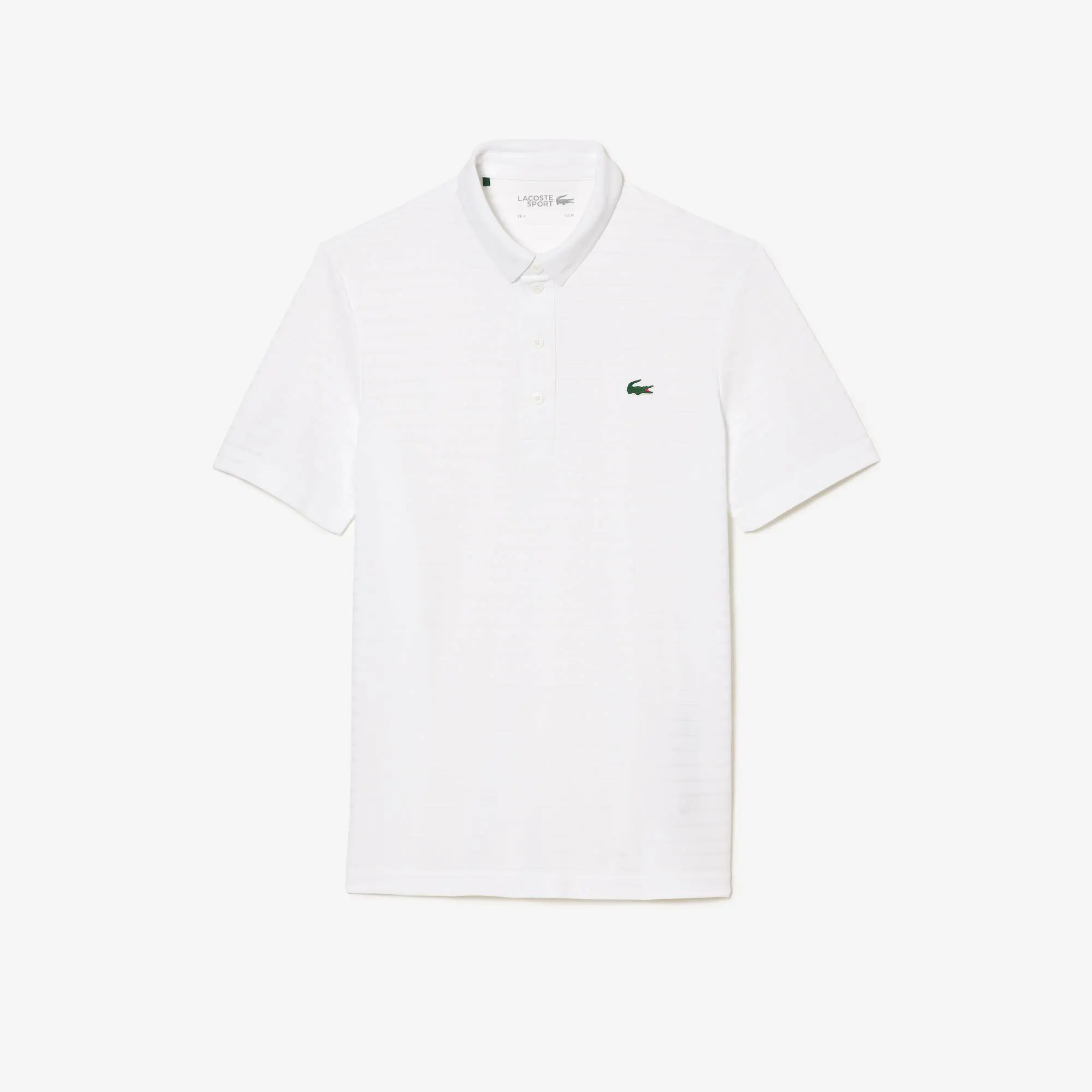 Lacoste Men's Lacoste SPORT Textured Breathable Golf Polo Shirt. 2