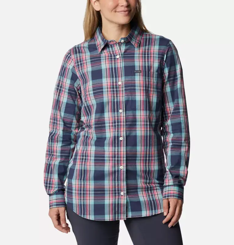 Columbia Women's Anytime™ Patterned Long Sleeve Shirt. 1