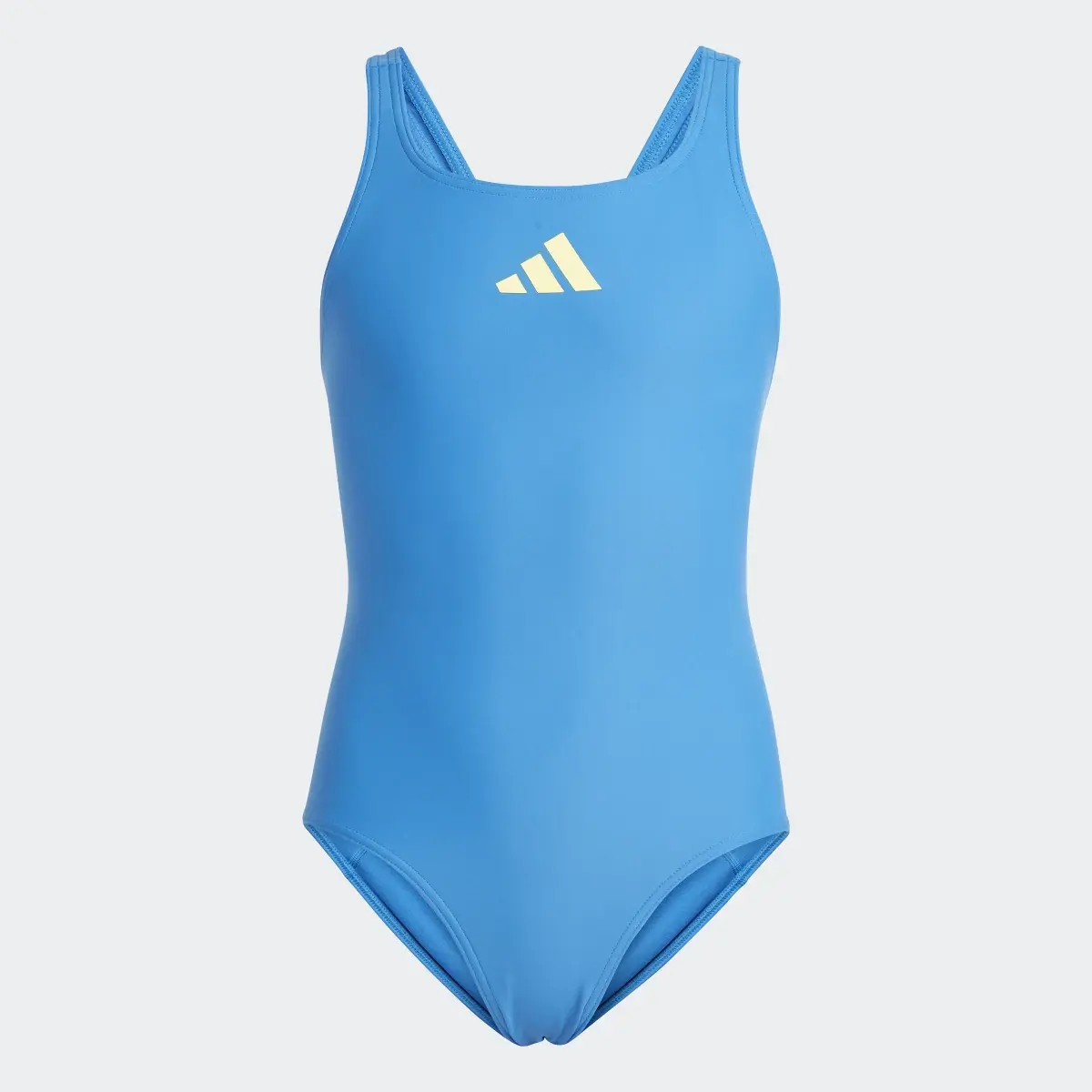 Adidas Solid Small Logo Swimsuit. 1