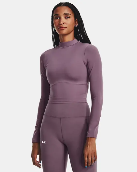 Under Armour Women's UA Meridian Mock Long Sleeve. 1