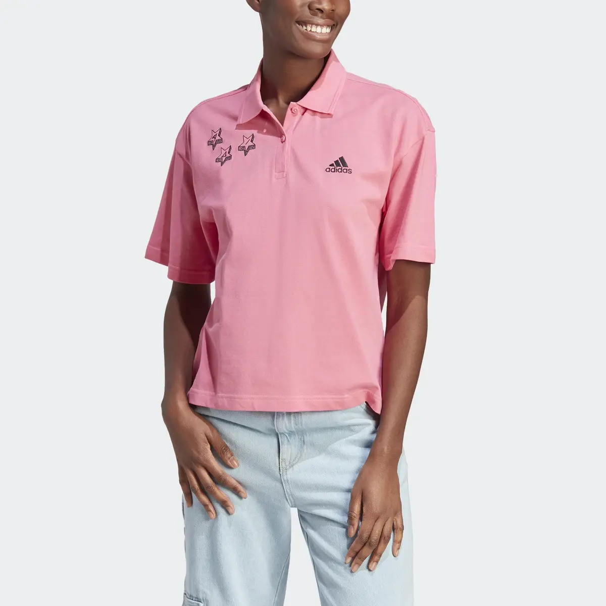 Adidas Scribble Embroidery Polo Shirt. 1