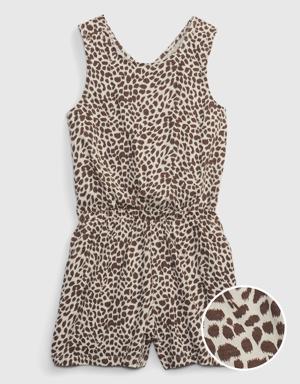 Gap Kids Crossback Romper brown