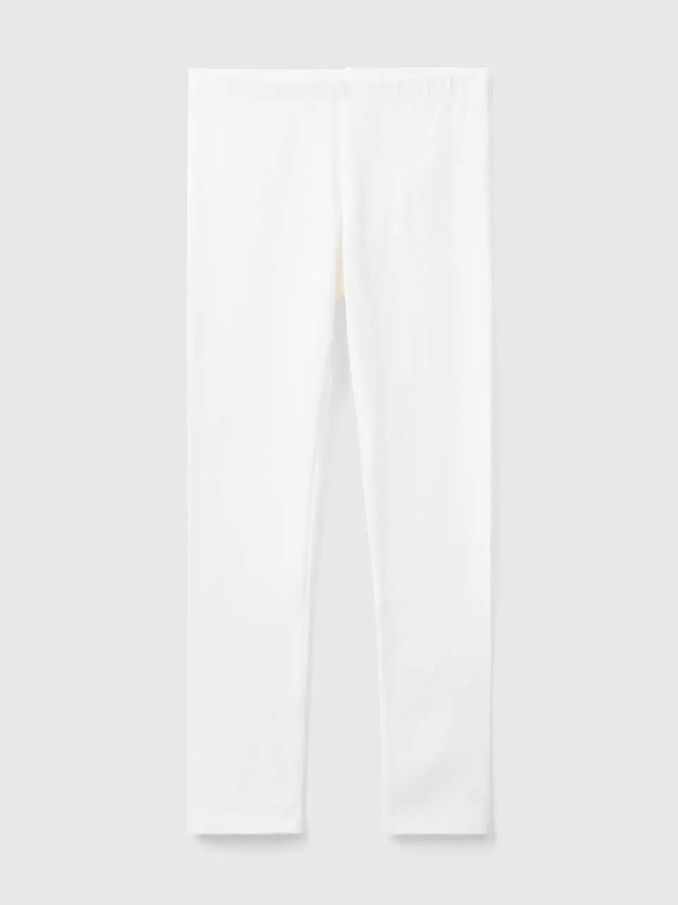 Benetton leggings in stretch cotton with logo. 1