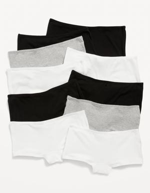 Boyshorts Underwear 10-Pack for Girls multi