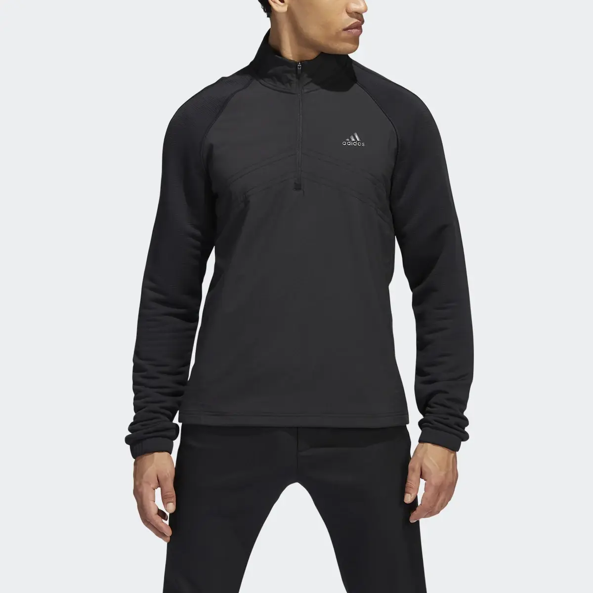 Adidas Statement Fleece 1/4-Zip Golf Pullover. 1