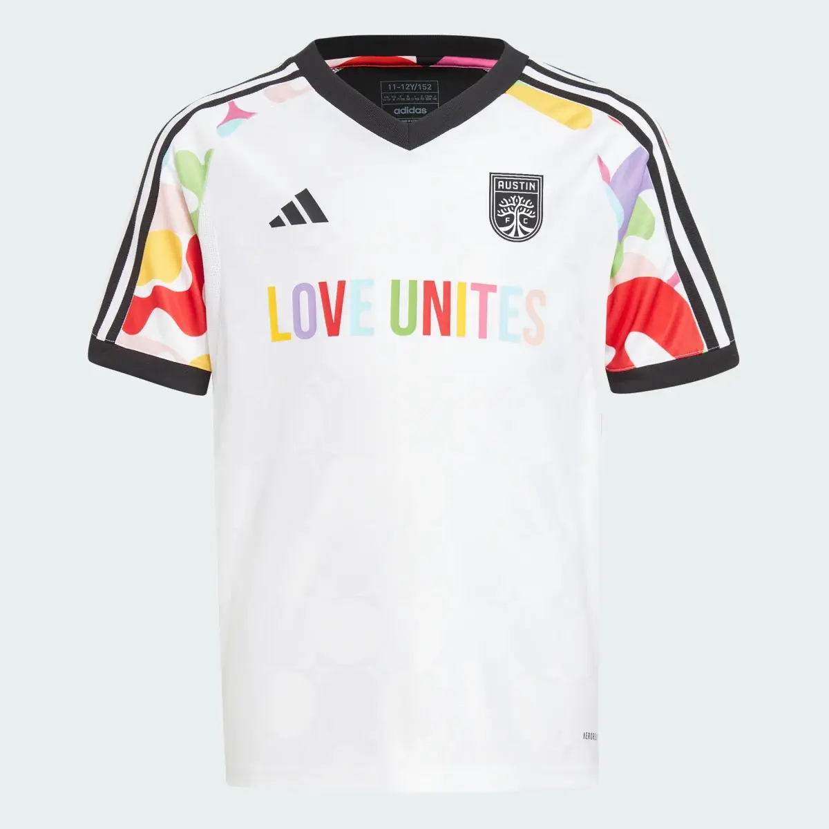 Adidas Austin FC Pride Pre-Match Jersey. 1