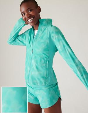 Athleta Run With It Jacket green