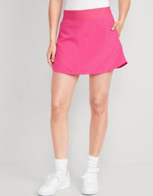 Old Navy High-Waisted StretchTech Pleated 2-in-1 Skort for Women pink