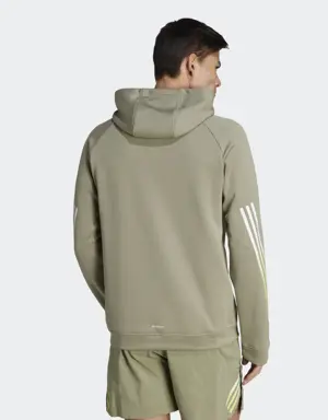 Adidas Train Icons 3-Stripes Training Hoodie. 3 Adidas Train Icons 3-Stripes Training Hoodie. 3