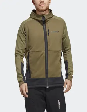 Terrex Tech Flooce Hooded Hiking Fleece Jacket