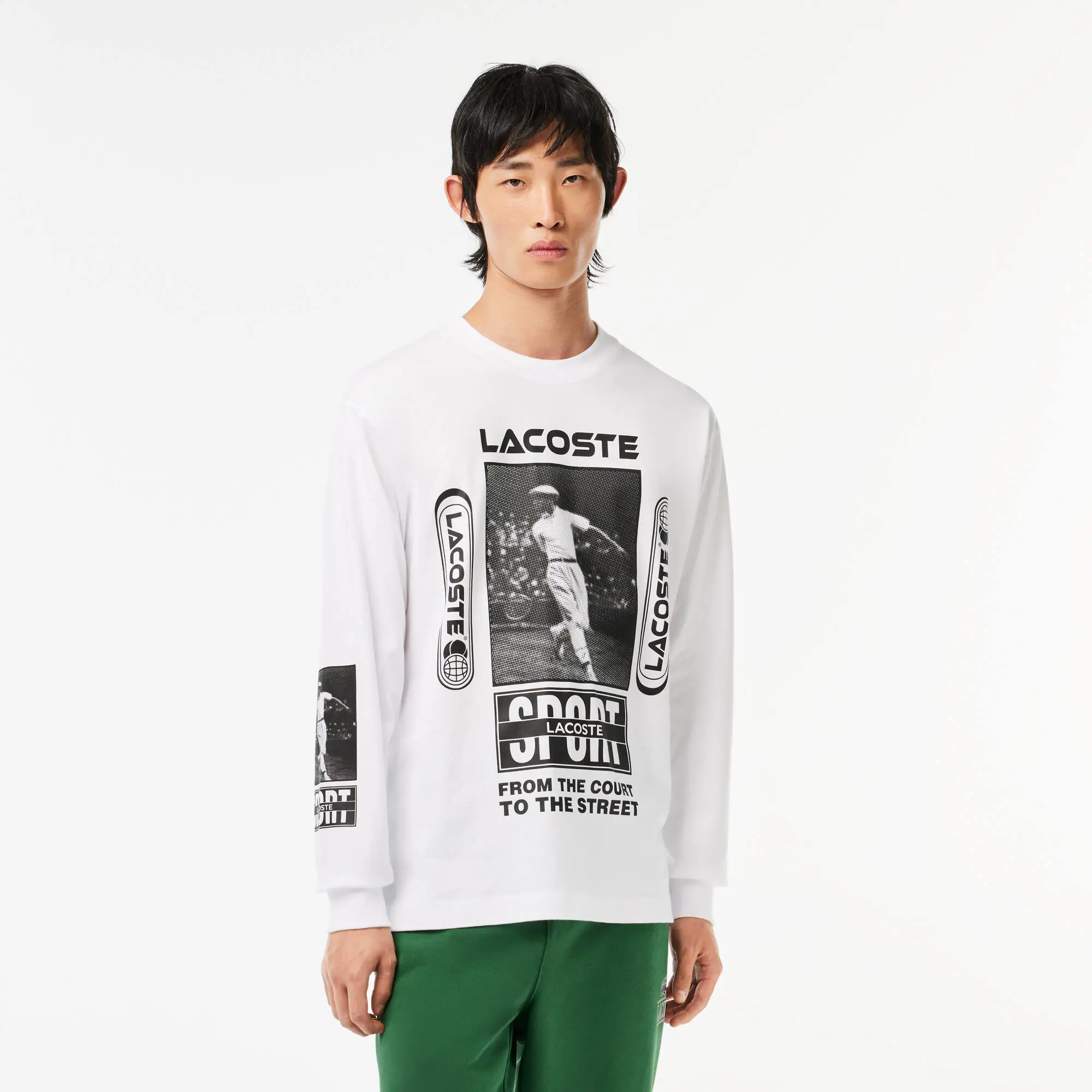 Lacoste T-shirt loose fit avec imprimé René Lacoste. 1