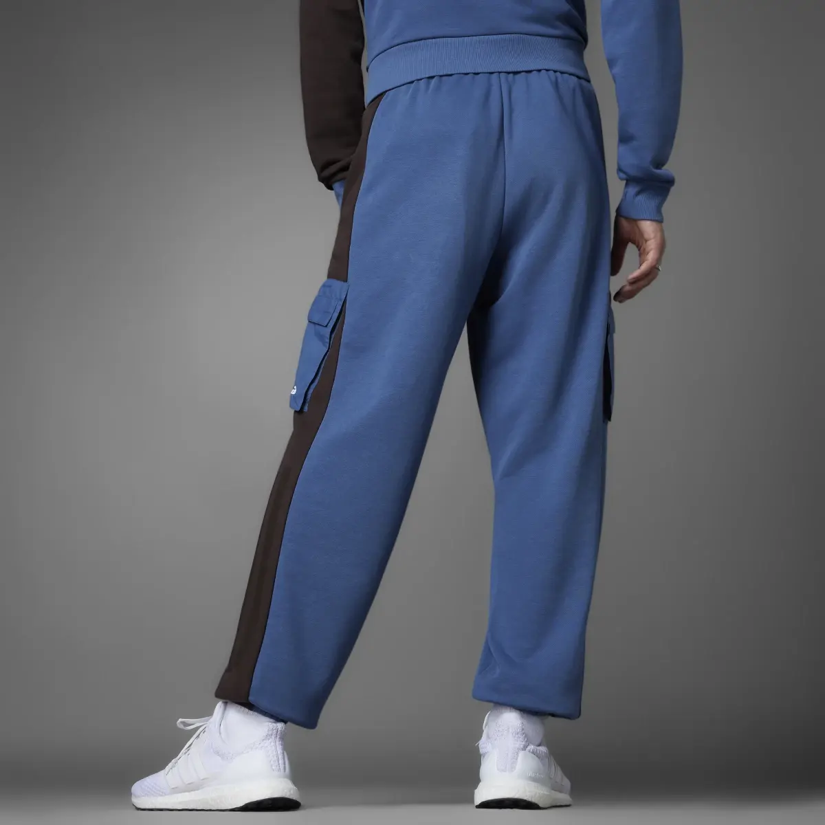 Adidas Colorblock French Terry Joggers. 2
