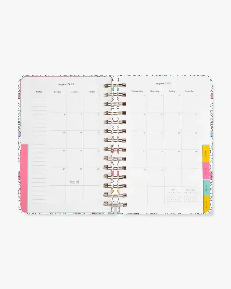 Kate Spade Tropical Flora 2023-24 17-Month Medium Planner. 3