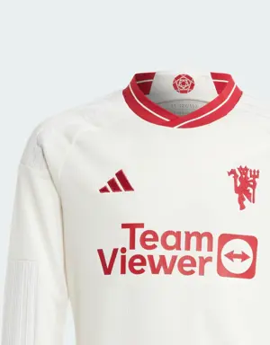 Adidas Camisola de Manga Comprida do Terceiro Equipamento 23/24 do Manchester United – Criança. 3 Adidas Camisola de Manga Comprida do Terceiro Equipamento 23/24 do Manchester United – Criança. 3