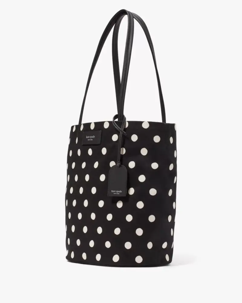 Kate Spade On Purpose Sunshine Dot Printed Canvas Large Tote. 3