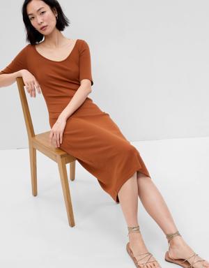 Modern T-Shirt Midi Dress orange