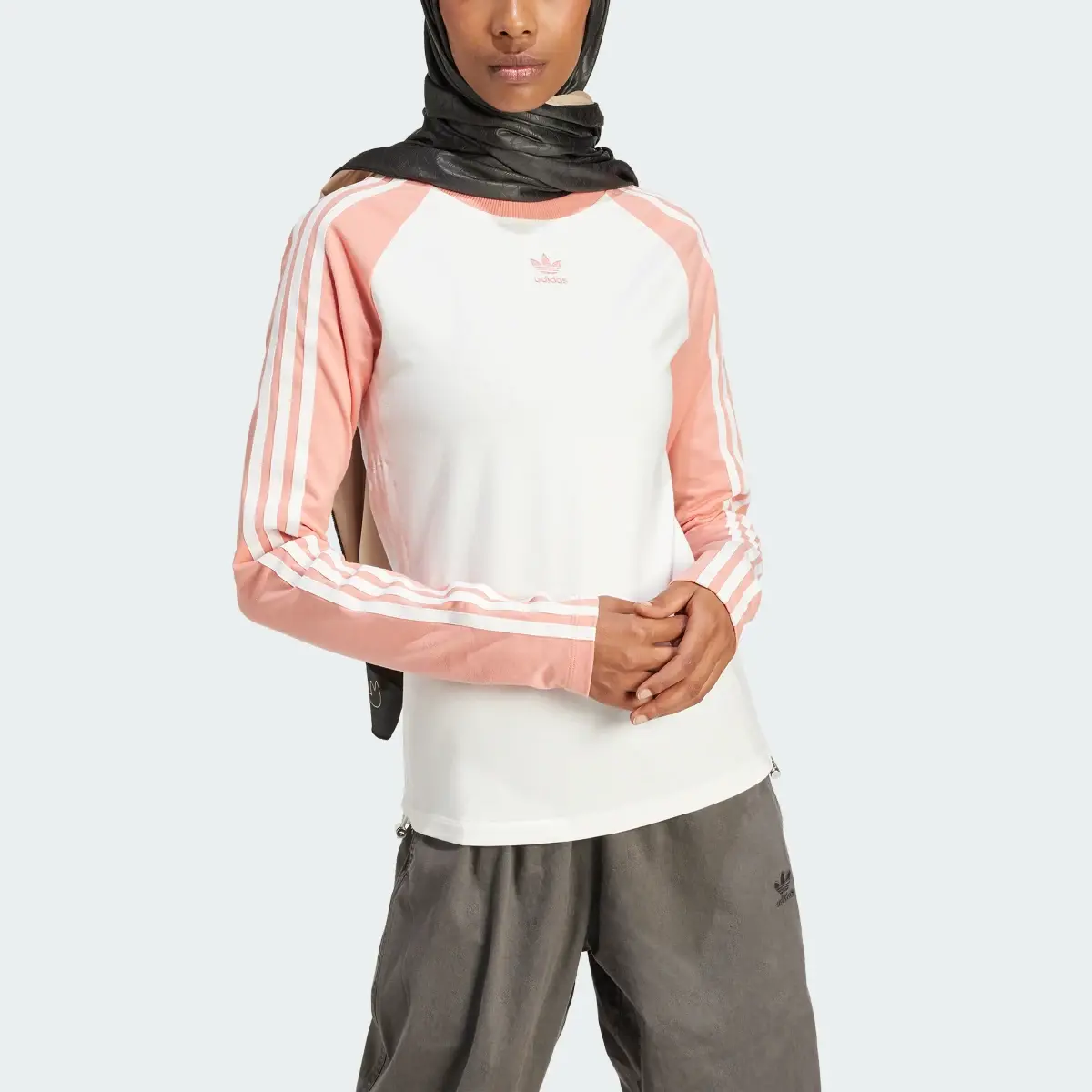 Adidas Slim Fit Long Sleeve Long-Sleeve Top. 1
