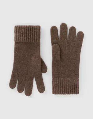 gloves in pure virgin wool