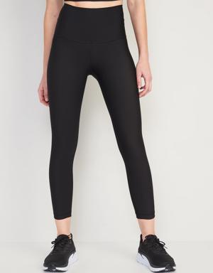Old Navy Extra High-Waisted PowerSoft Crop Leggings for Women black