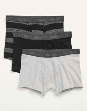 Built-In Flex Trunks Underwear 3-Pack for Men -- 3-inch inseam