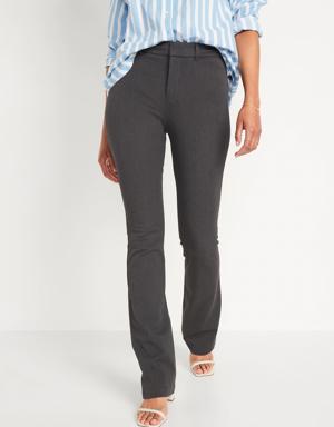 High-Waisted Pixie Flare Pants gray