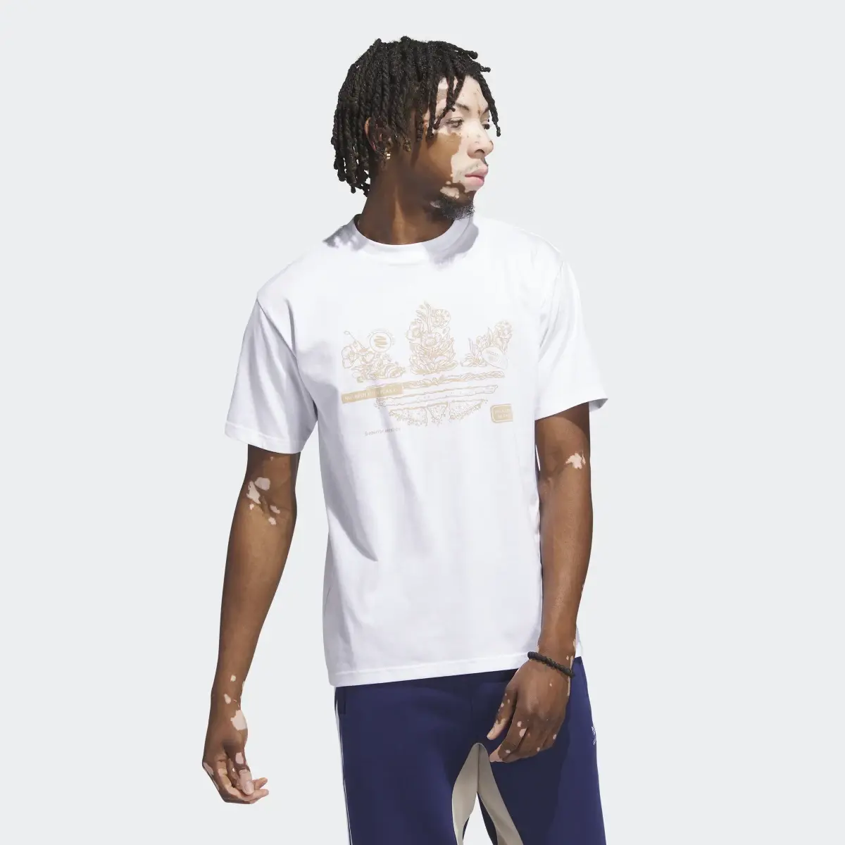 Adidas Grow Stacked Trefoil Tee. 2