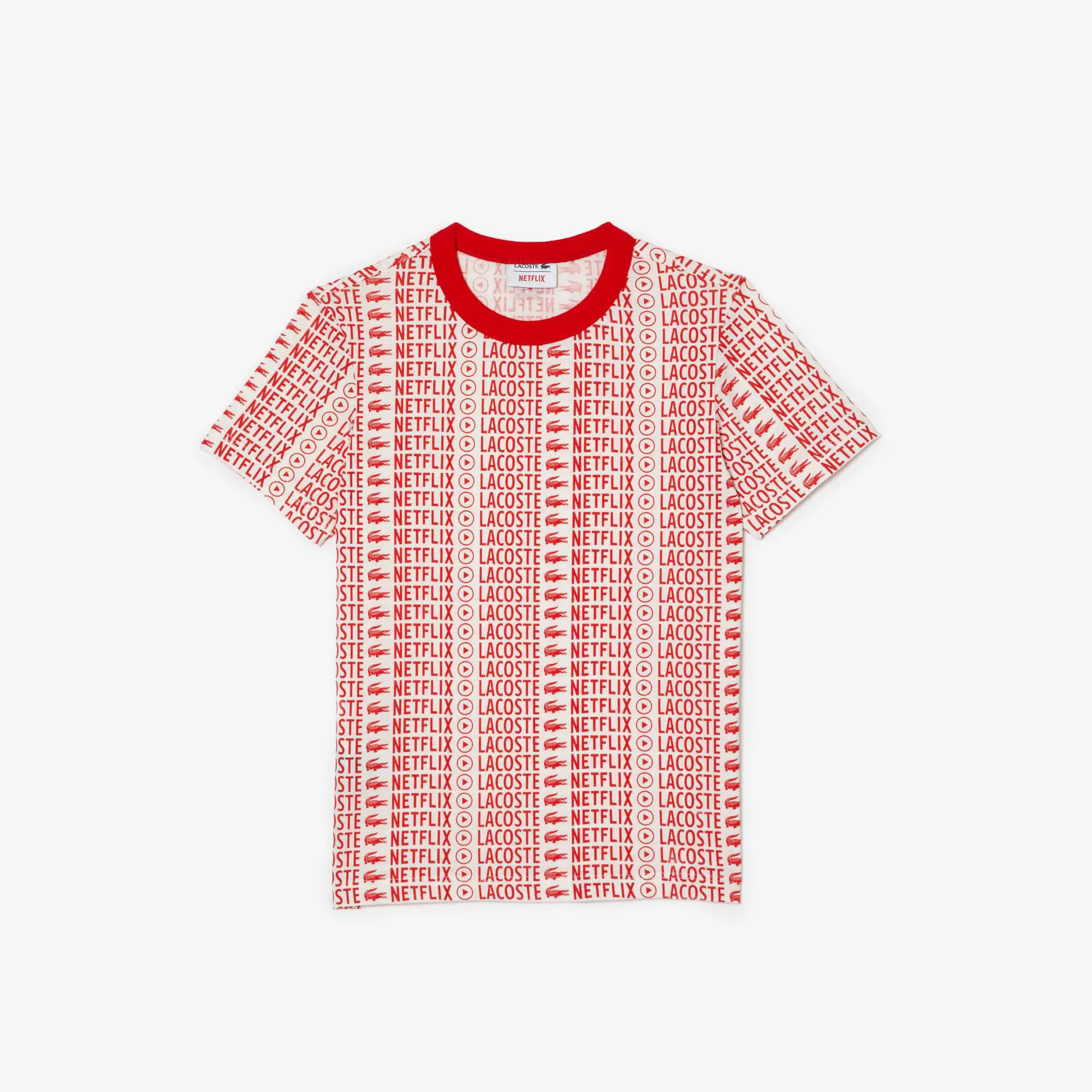 Lacoste T-shirt com estampado em algodão orgânico Lacoste x Netflix para criança. 2