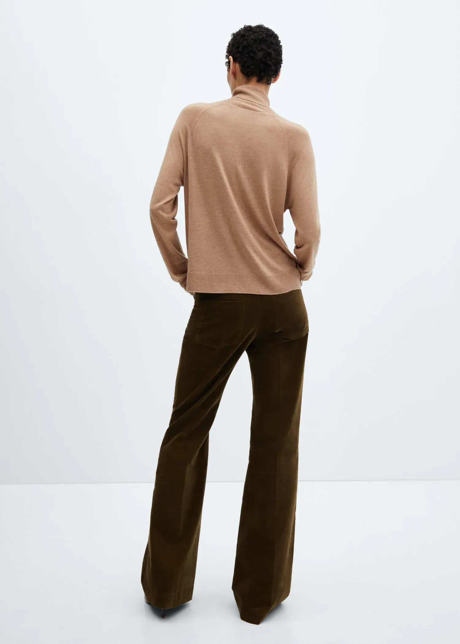 Mango Fine-knit turtleneck sweater. 3