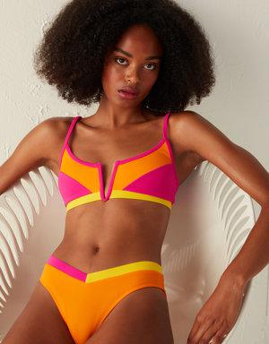 Çok Renkli Santos V Kesim Bikini Altı