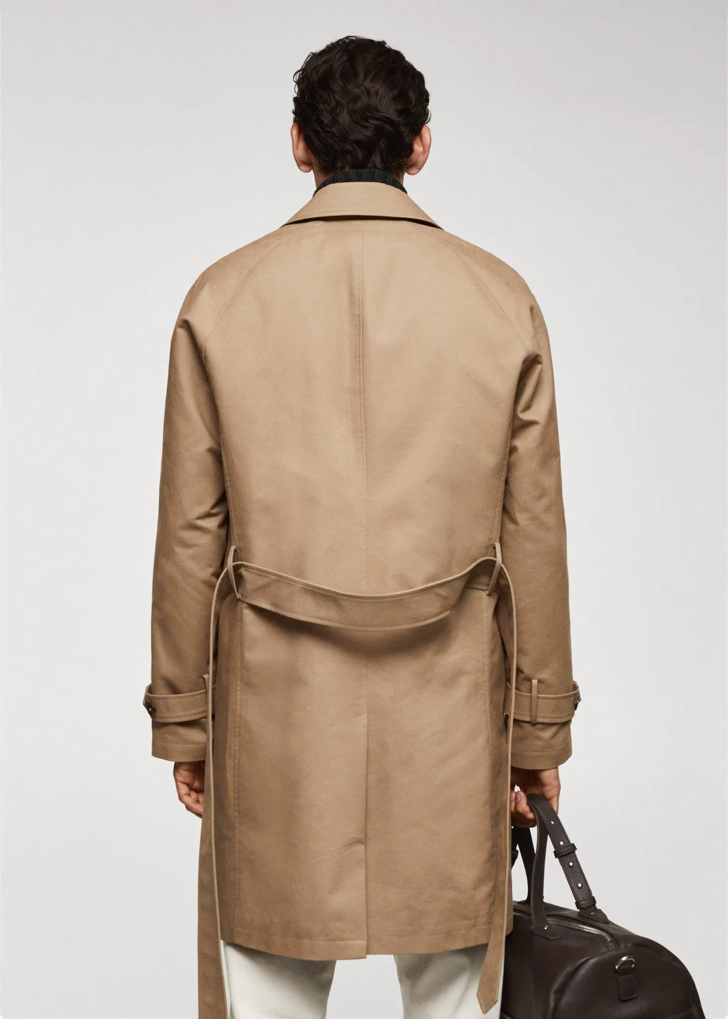 Mango Water-repellent quilted trench coat. 3