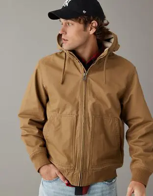 American Eagle Hooded Workwear Jacket. 1