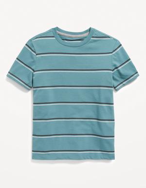 Old Navy Softest Short-Sleeve Striped T-Shirt for Boys blue