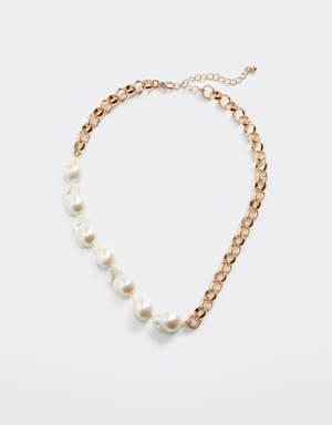 Collier chaîne perles