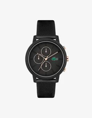 .12.12 Chrono Watch Black and Carnation Gold Silicone