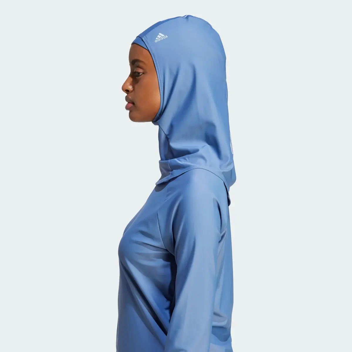 Adidas 3-Stripes Swim Hijab. 2