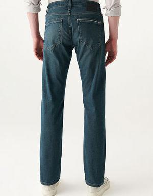 Hunter Koyu Gölgeli Mavi Premium Jean Pantolon