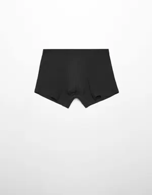 3-pack of black cotton boxer shorts